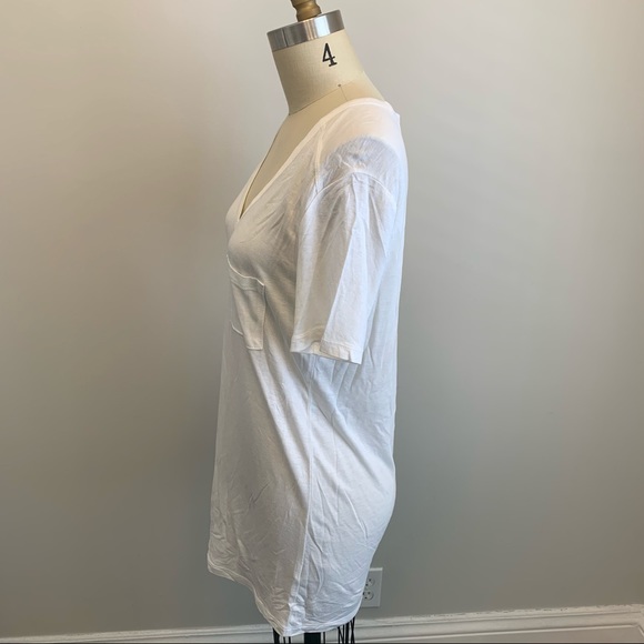 T by Alexander Wang Classic Pocket Tee White - Picture 5 of 10